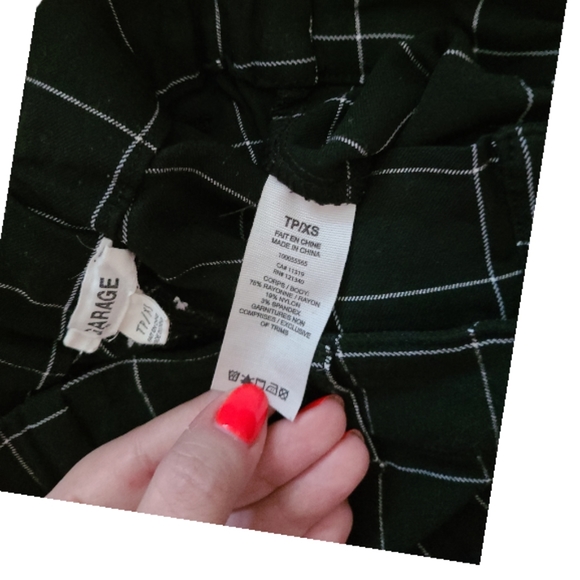 3/$30! Garage Womans Black Pants with White Stripes - Picture 5 of 9